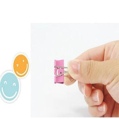 40pcs Smile Metal Binder Clips For Memo Paper Clips Office School Supplies