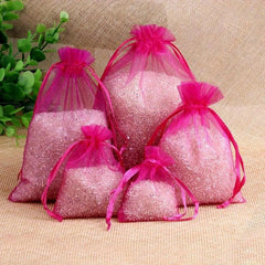20pcs Jewelry Gift Bags 5 Colors Drawstring Bag Wedding Christmas Candy Gift Bag