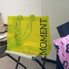 Transparent Handle Shopping Bag, Environmental Friendly