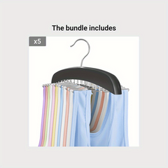 24 Storage Hooks Non Slip Hanging Tie Holder Closet Organizer
