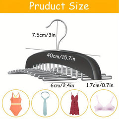 24 Storage Hooks Non Slip Hanging Tie Holder Closet Organizer