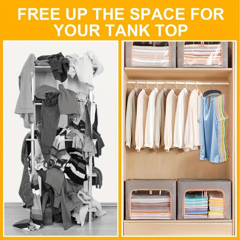 24 Storage Hooks Non Slip Hanging Tie Holder Closet Organizer