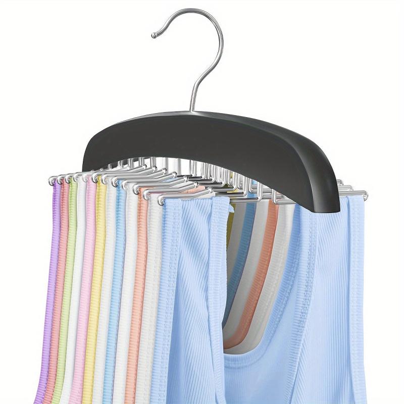 24 Storage Hooks Non Slip Hanging Tie Holder Closet Organizer