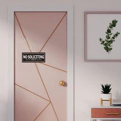 No Soliciting Sign For Door Wall Window - Durable - Keeping The Solicitors Away