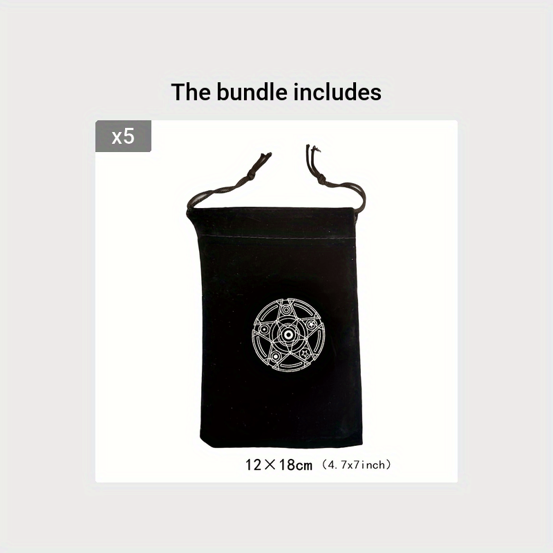 Tarot Drawstring Bag Jewelry Gift Bag Small Cloth Bag With Drawstring