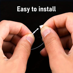 1000pcs Plastic Fastener Hang Tag Snap Lock Clear Hang Tag String 7 62 Cm