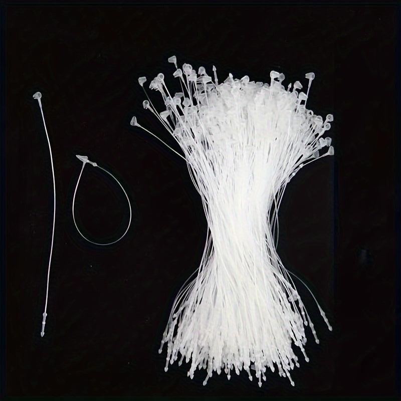 1000pcs Plastic Fastener Hang Tag Snap Lock Clear Hang Tag String 7 62 Cm