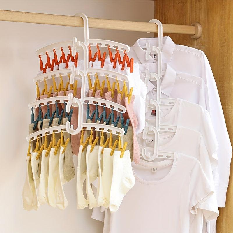 Balcony Clothes Drying Rack with Stacking Capacity