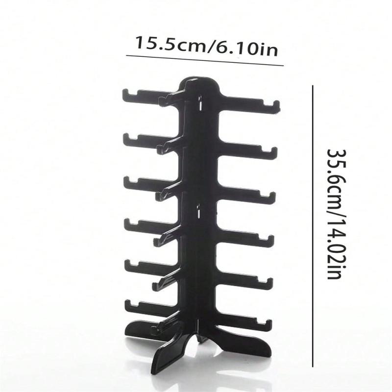 6 Layers Sunglasses Display Stand Holder Plastic Glasses Display Stand