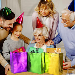 Sparkle Gift Bags 18pcs Mix Colors Goodie Bag Christmas Gift Bags