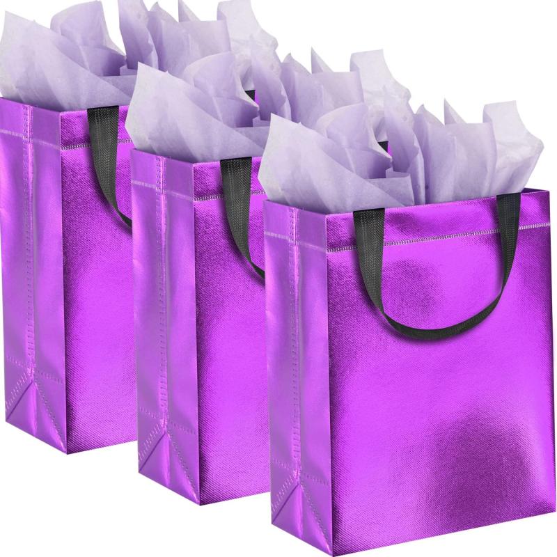 Sparkle Gift Bags 18pcs Mix Colors Goodie Bag Christmas Gift Bags