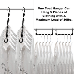 12 Pack Sturdy Closet Organizer Hanger for Heavy Clothes