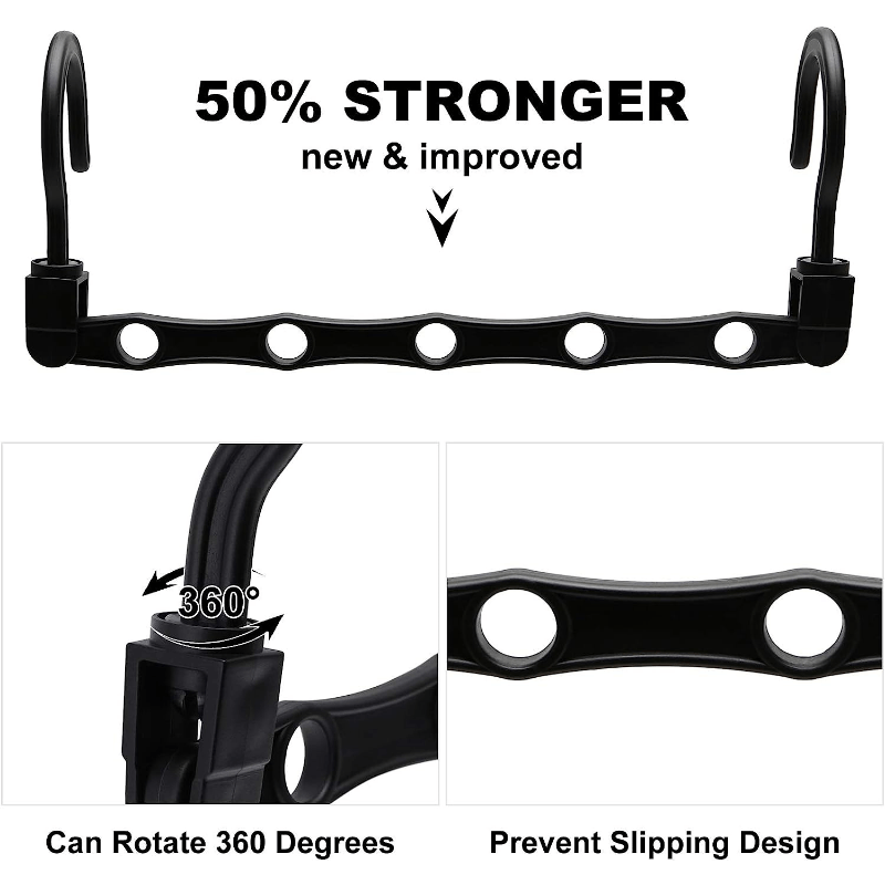 12 Pack Sturdy Closet Organizer Hanger for Heavy Clothes