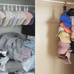 8 Clips Wardrobe Hanging Hat Organizer Bedroom Storage Hook Holder