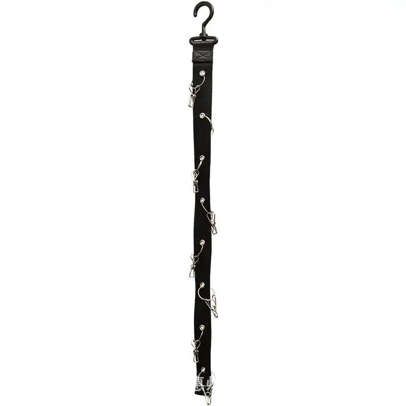 8 Clips Wardrobe Hanging Hat Organizer Bedroom Storage Hook Holder