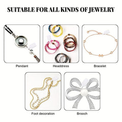 100pcs Jewelry Sticker Self-Adhesive Blank ID Sticker for Rings, Necklaces