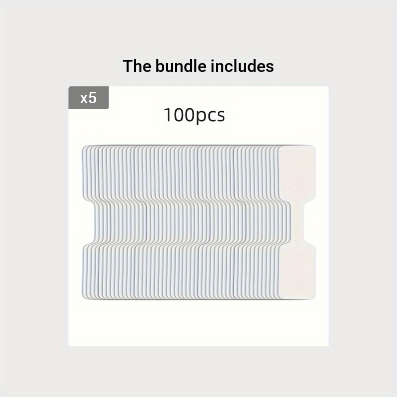 100pcs Jewelry Sticker Self-Adhesive Blank ID Sticker for Rings, Necklaces