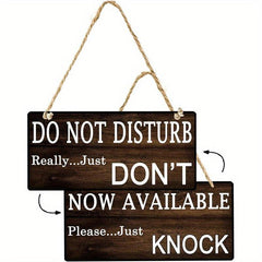 1pc Office Meeting Sign Wooden Plaque Welcome Sign for Door
