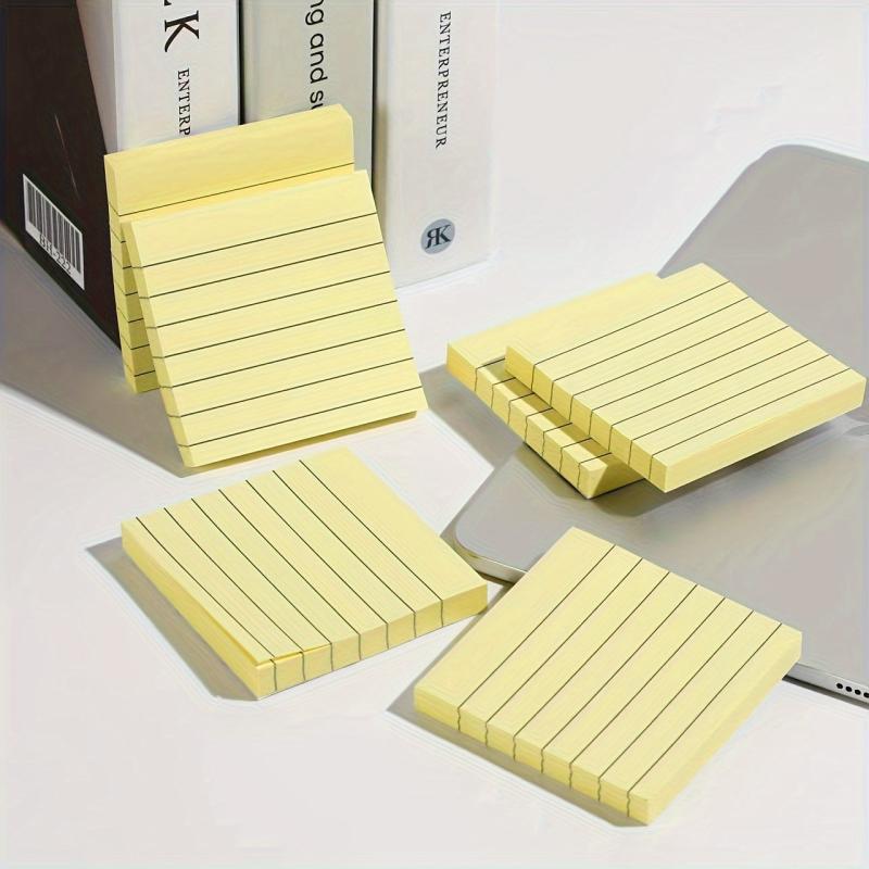 Colorful Horizontal Line Sticky Note Portable Memo Pad Self Stick Note Pads