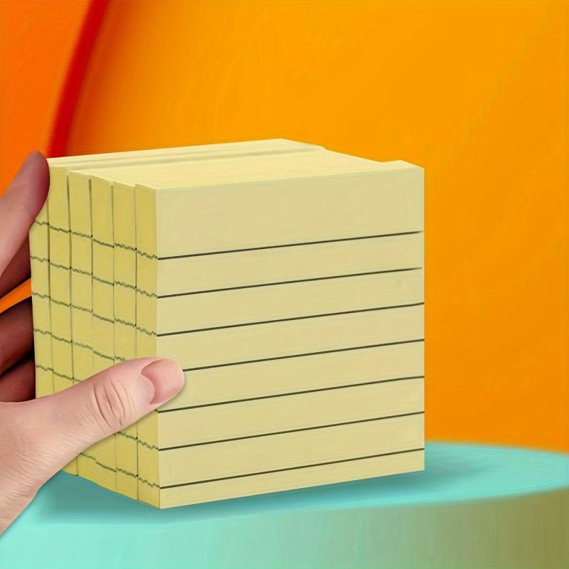 Colorful Horizontal Line Sticky Note Portable Memo Pad Self Stick Note Pads