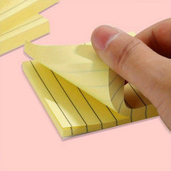 Colorful Horizontal Line Sticky Note Portable Memo Pad Self Stick Note Pads