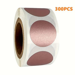 300pcs Lottery Tickets - 1 Round Label Scraped Off, 25mm Self Adhesive