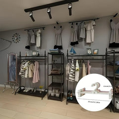 5pcs High Pants Rack Plastic Non slip Rack Folding Clip Wardrobe Stor