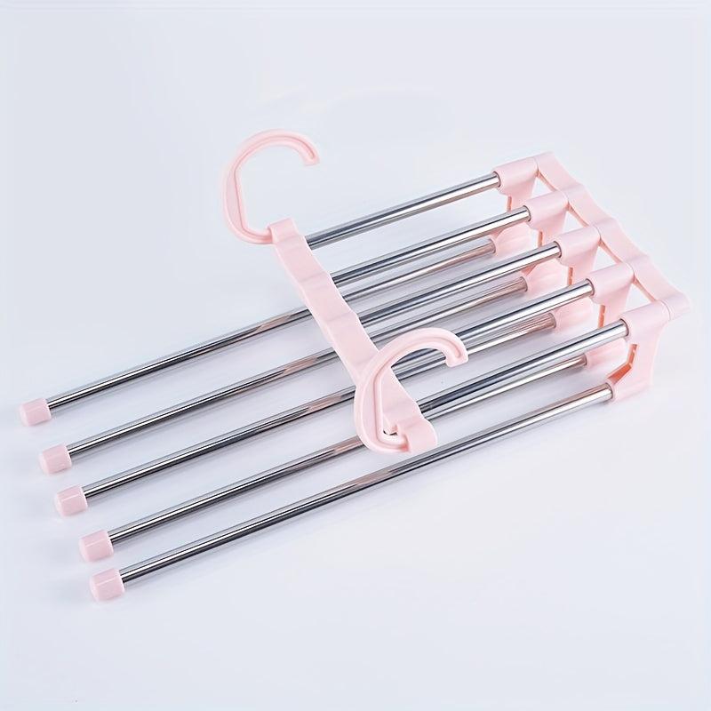 1pc Folding Pants Rack Stainless Steel Pants Storage Rack