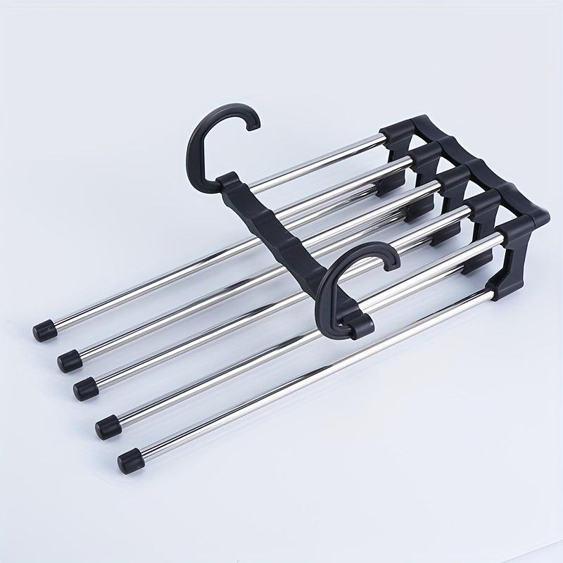 1pc Folding Pants Rack Stainless Steel Pants Storage Rack