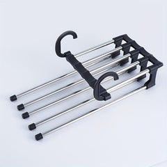 1pc Folding Pants Rack Stainless Steel Pants Storage Rack