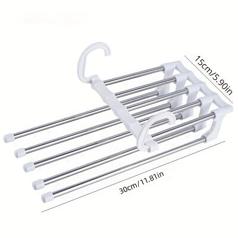 1pc Folding Pants Rack Stainless Steel Pants Storage Rack