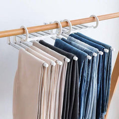 1pc Folding Pants Rack Stainless Steel Pants Storage Rack