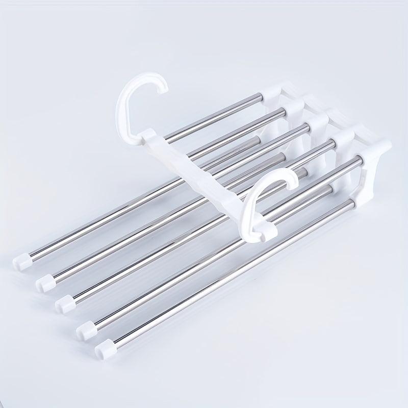 1pc Folding Pants Rack Stainless Steel Pants Storage Rack