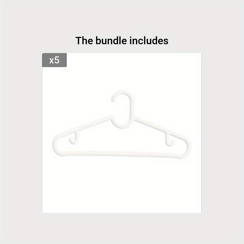10pcs Dry Clothes Hanging Rack Plastic Hanger Dress Organizer