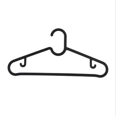 10pcs Dry Clothes Hanging Rack Plastic Hanger Dress Organizer