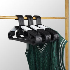 10pcs Dry Clothes Hanging Rack Plastic Hanger Dress Organizer