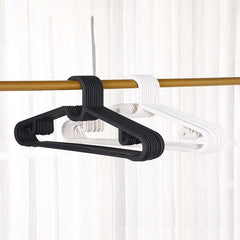 10pcs Dry Clothes Hanging Rack Plastic Hanger Dress Organizer
