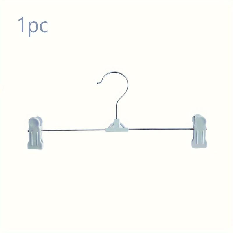 Space Saving Skirt & Pants Hangers With Clips Plastic Hangers