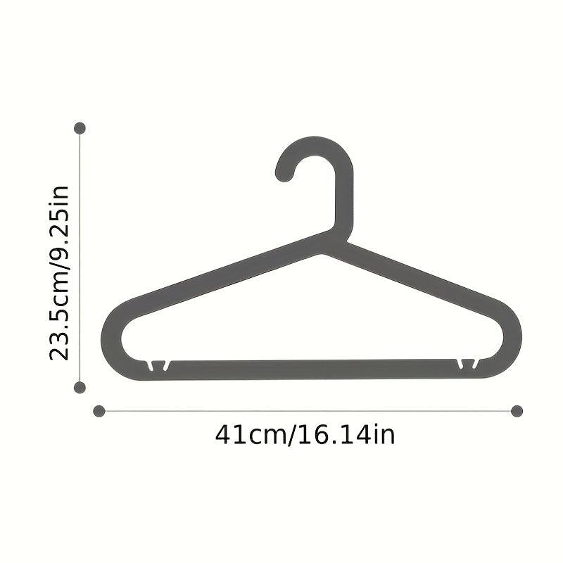 5pcs Traceless Drying Clothes Hanger Plastic Clothing Store Hanger