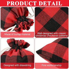 10pcs Christmas Gift Bags - Perfect for Wrapping