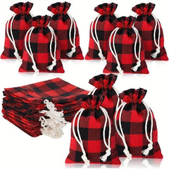 10pcs Christmas Gift Bags - Perfect for Wrapping