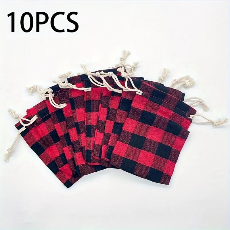 10pcs Christmas Gift Bags - Perfect for Wrapping