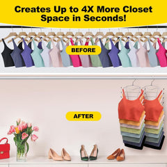 8 Tier Tank Top Hanger Closet Organizer Space Saving