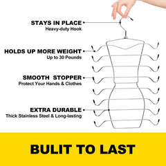 8 Tier Tank Top Hanger Closet Organizer Space Saving