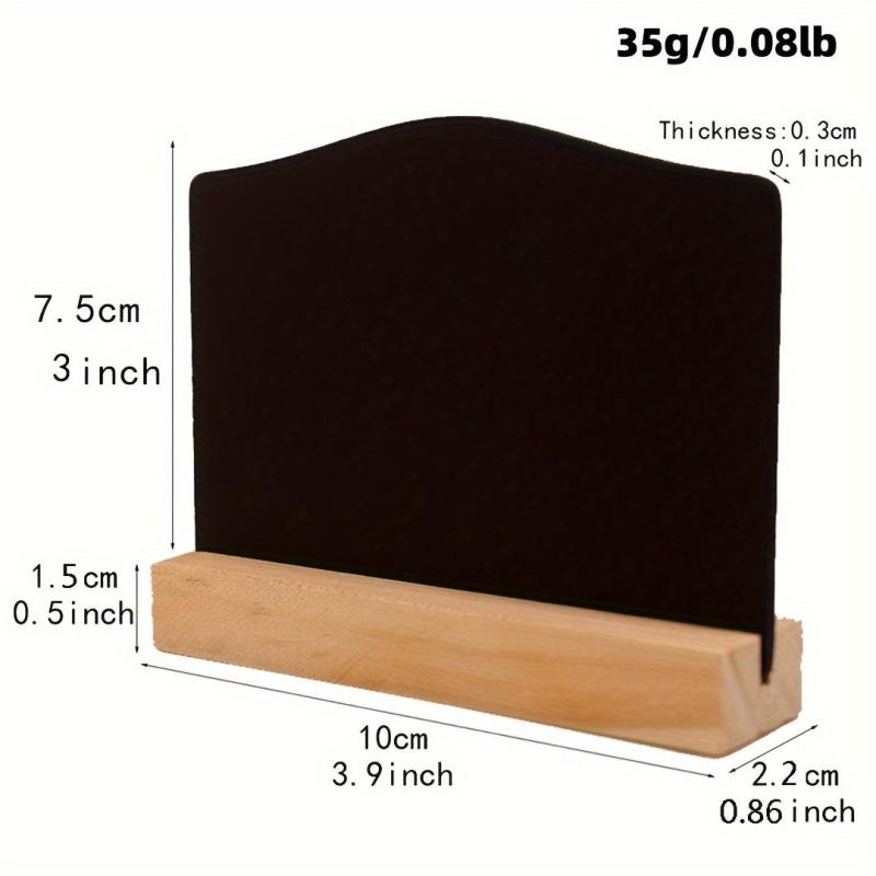 5pcs Mini Blackboard Wooden Chalk Board Party Decoration Table Display Board