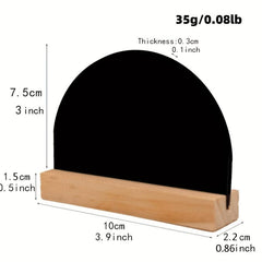5pcs Mini Blackboard Wooden Chalk Board Party Decoration Table Display Board