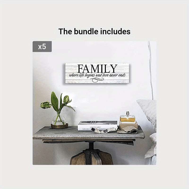 Inspirational Quotes Canvas Wall Art Family Prints Signs Retro Artwork