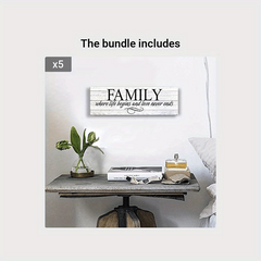 Inspirational Quotes Canvas Wall Art Family Prints Signs Retro Artwork