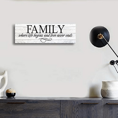 Inspirational Quotes Canvas Wall Art Family Prints Signs Retro Artwork