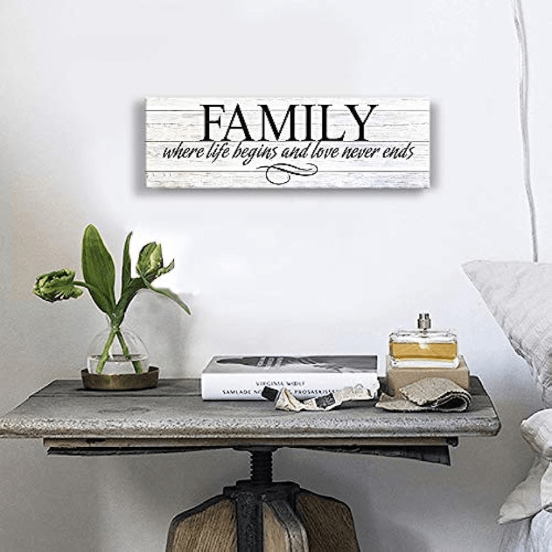 Inspirational Quotes Canvas Wall Art Family Prints Signs Retro Artwork